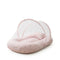 Basics Baby Bed Net with Pillow Pink Vintage Bow Checks