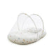 Basics Baby Bed Net with Pillow White Cars