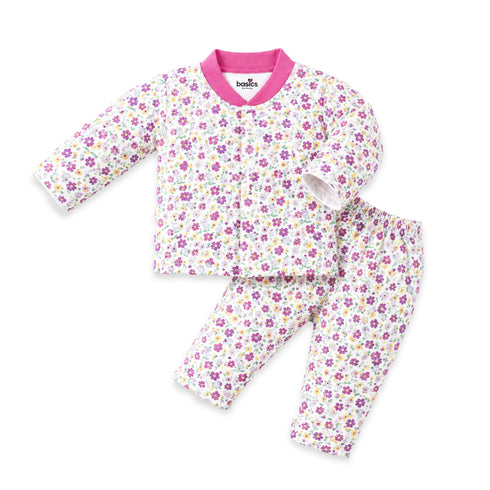 Basics Infants Night Suit -NB to 6Years Pink Floral 15832