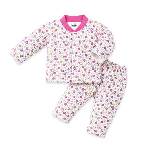 Basics Infants Night Suit -NB to 6Years Pink Floral 15832