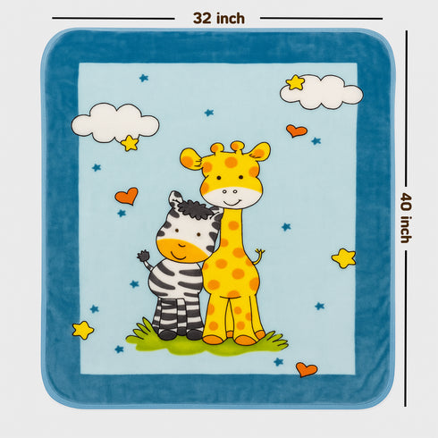 Soft Minky Baby Blanket - with Premium Dotted Backing Printed - Unisex 15418