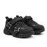 Casual Chunky Sneakers With Laces Stickon Warm And Comfortable Glittered Walking Shoes 16871