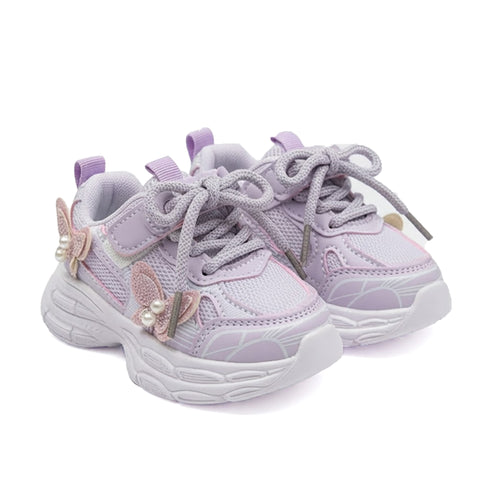 Casual Chunky Sneakers With Laces Stickon Warm And Comfortable Walking Shoes 16876