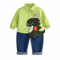 Kids Exclusive 2Pc Suit Cotton Shirt With Trouser Set 17339