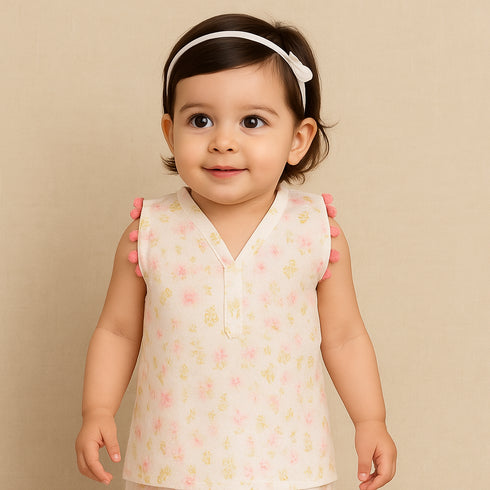 Festive Eastern Wear Printed Girls Shalwar Kameez Suit 16457