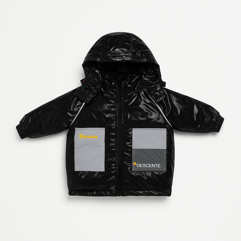 Classic Black Kids Exclusive Puffer Glossy Jacket 15334
