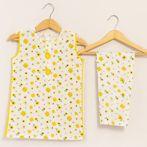 Festive Eastern Wear Printed Girls Shalwar Kameez Suit 16457