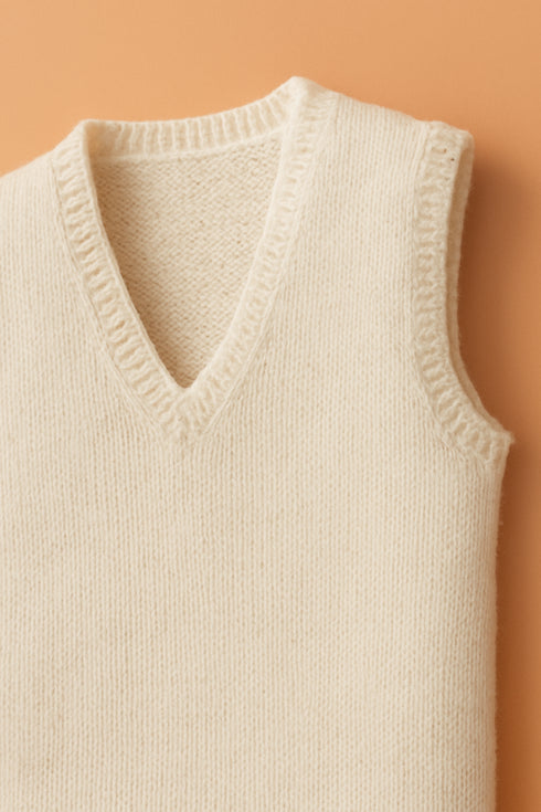 Woolen Vest V-Neck