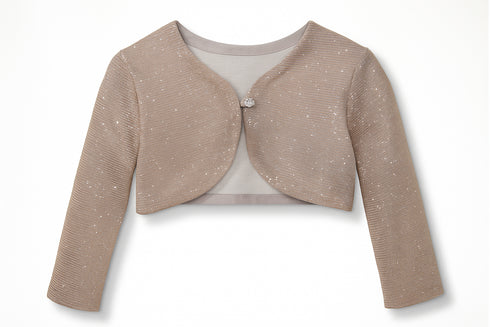 Nexteen Glittered Champagne Gold Shrug 17108