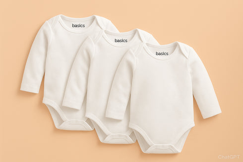 Full Sleeves Body Suits P/3 White 14164