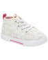 Canvas White Heart Running Shoes for Girls