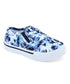 Denim White & Blue Printed Canvas Running Shoes for Boys & Girls