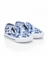 Denim White & Blue Printed Canvas Running Shoes for Boys & Girls