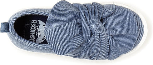 Canvas Blue Denim Bowknot Shoes for Girls