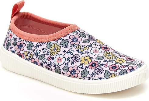 Girls Floral Pink Canvas Shoes