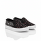 Floral Black Canvas Shoes for Girls