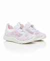 Girls Lace Up Canvas Running Shoes Pink