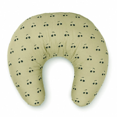 Cotton Fabric with Poly Fiber Filling Lightweight Green Vehicles Nursing Pillow 0M+