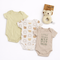 Dream Gro 3 Bodysuits & Rattle 4Pc Set
