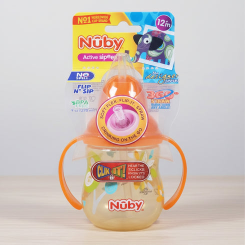 Flip N Sip Cup with Straw 270ml 9oz 12M+ 17508