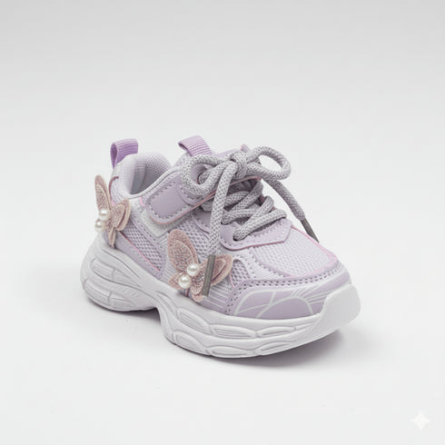 Casual Chunky Sneakers With Laces Stickon Warm And Comfortable Walking Shoes 16876