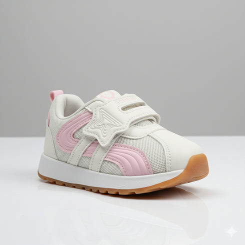 Casual Chunky Sneakers With Stickon Warm And Comfortable Glittered Walking Shoes 16877