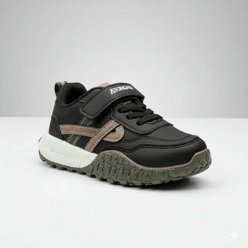 Casual Chunky Sneakers With Laces Stickon Warm And Comfortable Walking Shoes 16881