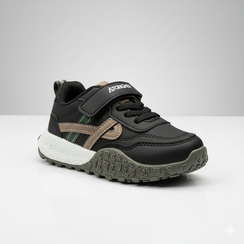 Casual Chunky Sneakers With Laces Stickon Warm And Comfortable Walking Shoes 16881