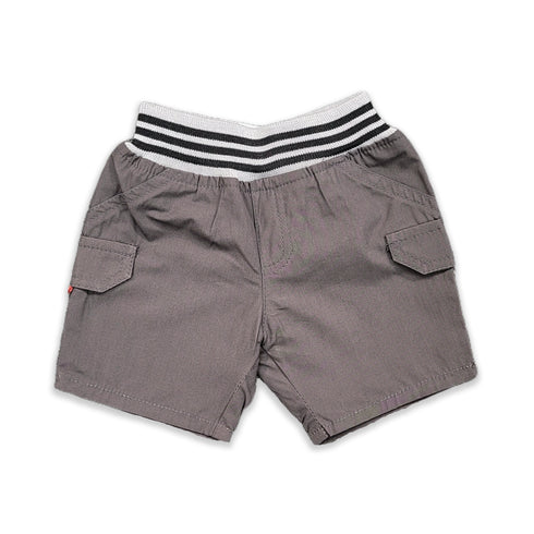 Grey Exclusive Cotton Ribbed Shorts 16146