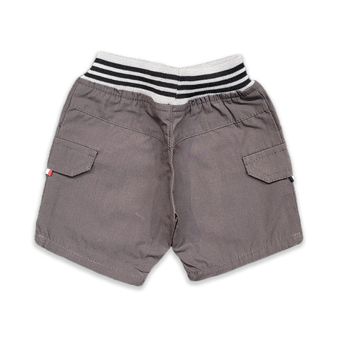 Grey Exclusive Cotton Ribbed Shorts 16146
