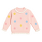 Soft Wool Sweater for Kids Floral Pink 16708