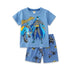 Toddlers Batman Suit Blue T-Shirt and Shorts Set