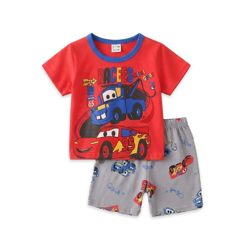 Toddlers McQueen Suit Red T-Shirt and Shorts Set