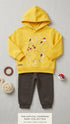 Yellow Pikachu Cotton Fleece Tracksuit for 2–8 Years