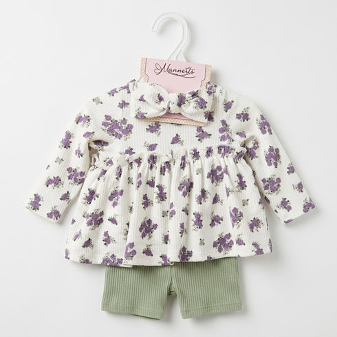 Floral Baby Girl Frocks with Trouser & Headband 0–24M