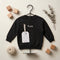 Girls Black Glittered Sweatshirt