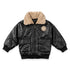Leather Black Baby Boy Jacket 18M-6Y