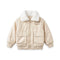 Leather Cream Baby Boy Jacket