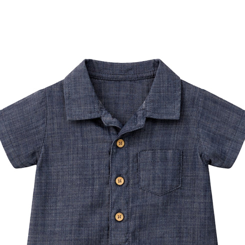 Baby Boy Onesie Romper Dark Blue
