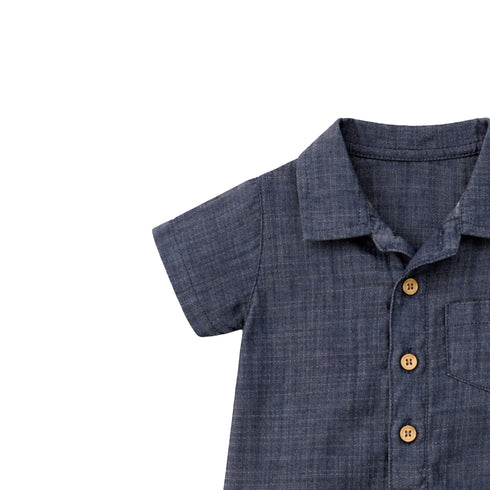 Baby Boy Onesie Romper Dark Blue