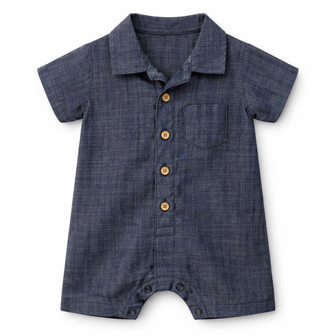Baby Boy Onesie Romper Dark Blue