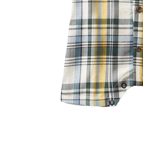 Baby Boy Onesie Romper Checks Print