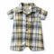 Baby Boy Onesie Romper Checks Print