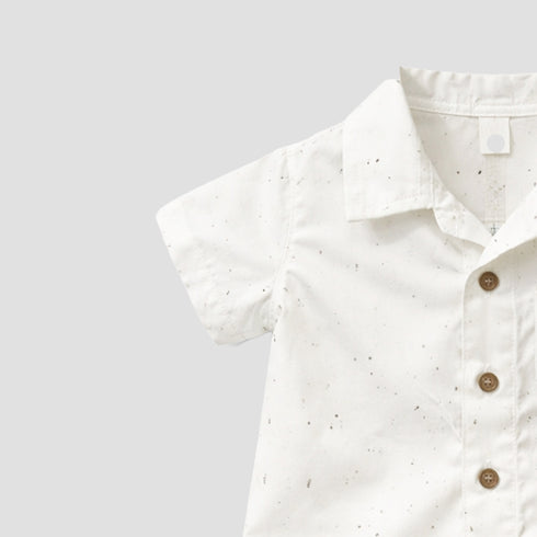 Baby Boy Onesie Romper White