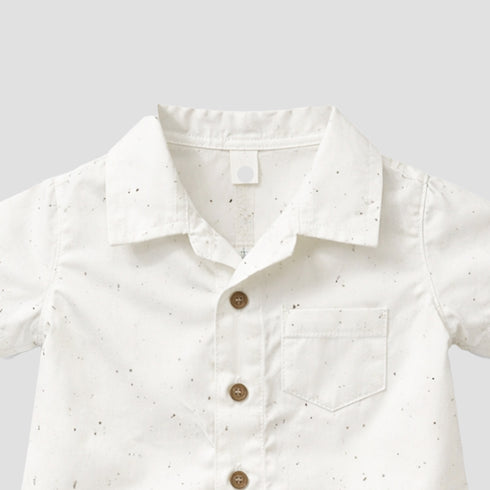 Baby Boy Onesie Romper White