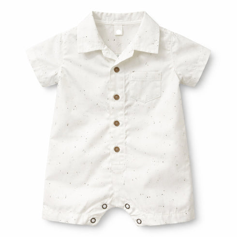 Baby Boy Onesie Romper White