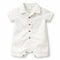 Baby Boy Onesie Romper White