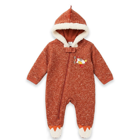 Baby Romper Winter Zipper 0-9M