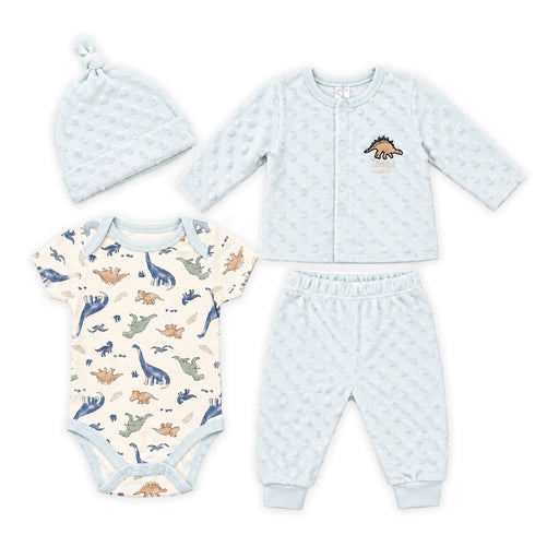 Fleece Baby Boy Suit Bodysuit Set 0-9M