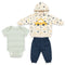 Baby Boy Suit Jacket Bodysuit Trouser Suit Set